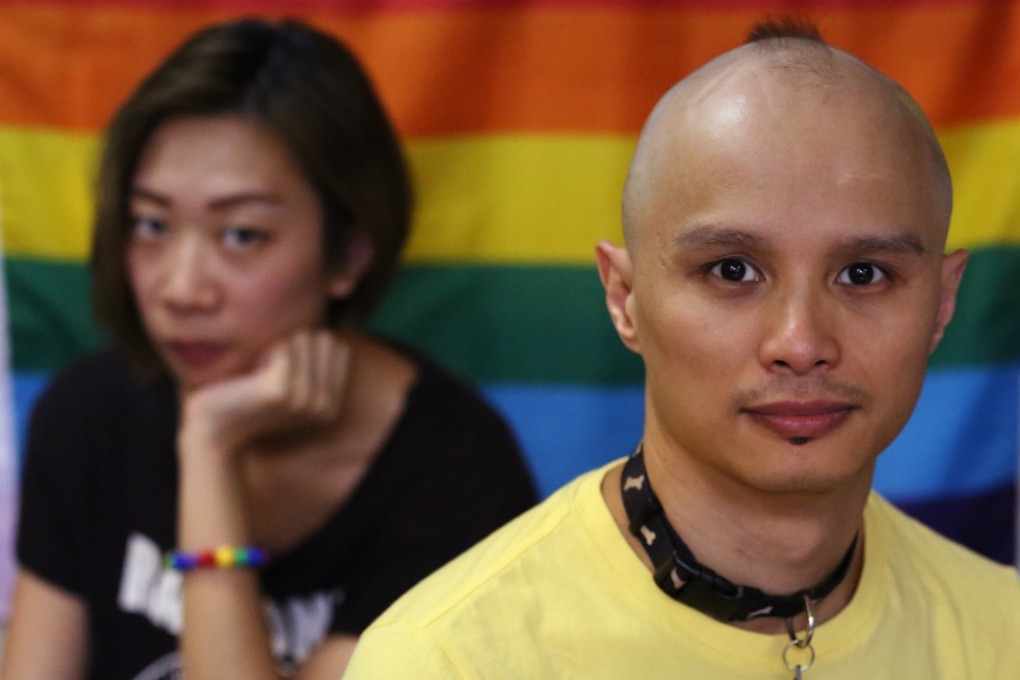 Tommy Chen and Money Wong Man-lai of Rainbow Action. Photo: Nora Tam