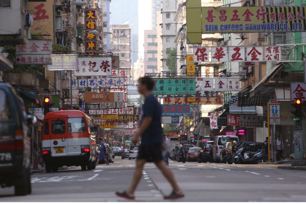 The attack happened in Portland Street shortly after 11am on Friday. Photo: Sam Tsang
