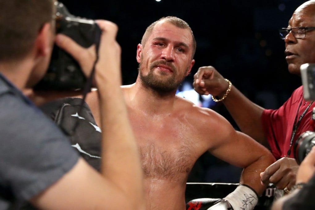 Sergey Kovalev looks on after losing to Andre Ward. Photo: AFP