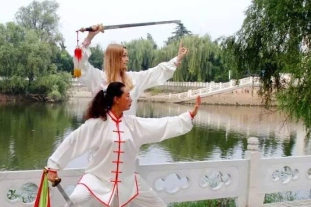 Pauline and her mother-in-law practise martial arts together. Phot: Handout