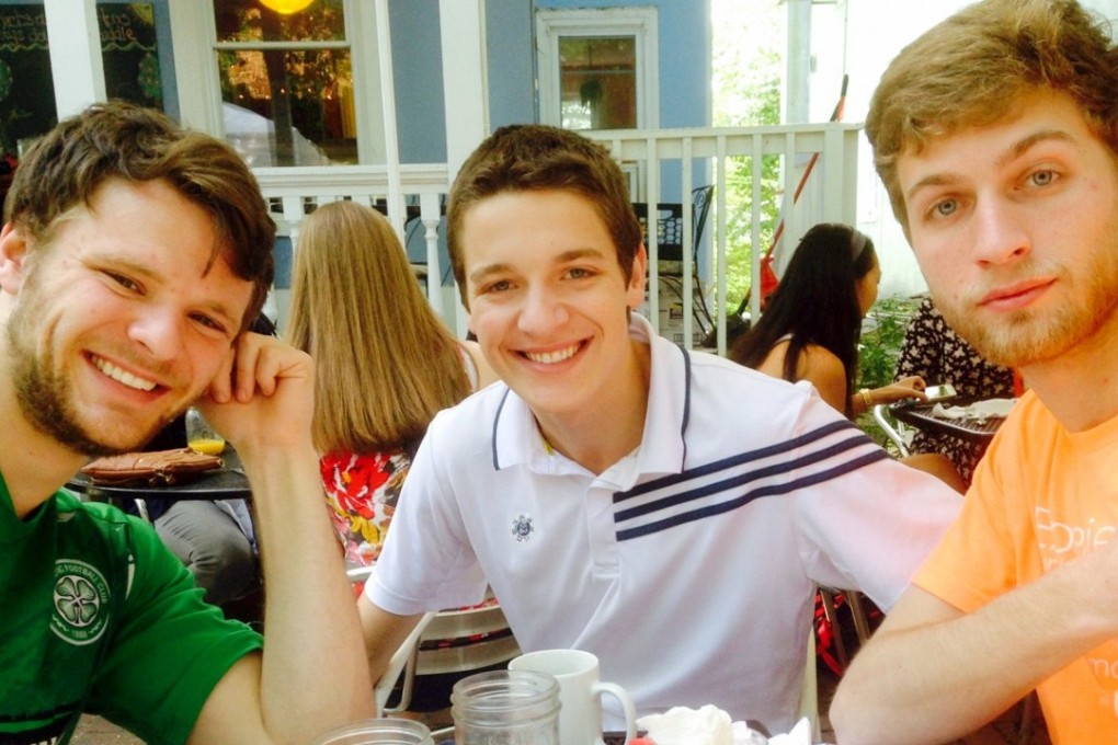 Otto Warmbier (left) with friends. Photo: Sanjana Sekhar