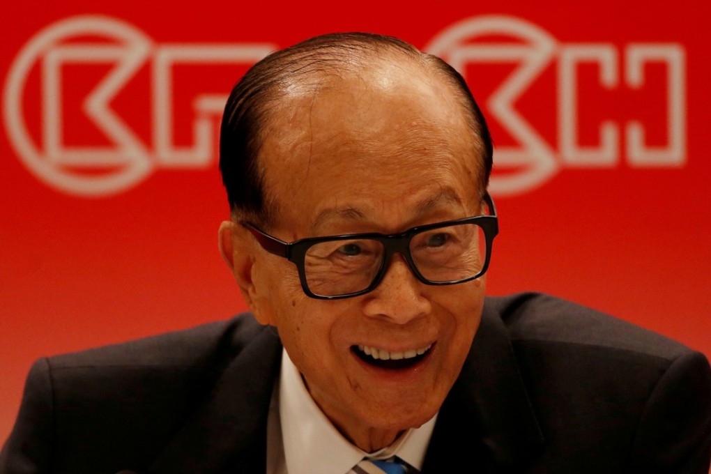 Li Ka-shing attends a news conference announcing CK Hutchison Holdings company results in Hong Kong in March. Photo: Reuters