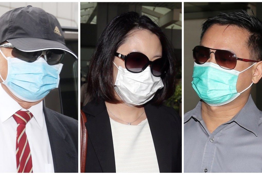Dr Stephen Chow Heung-wing (left), Dr Mak Wan-ling (centre) and Chan Kwun-chung each deny one count of manslaughter due to gross negligence. Photo: K.Y. Cheng