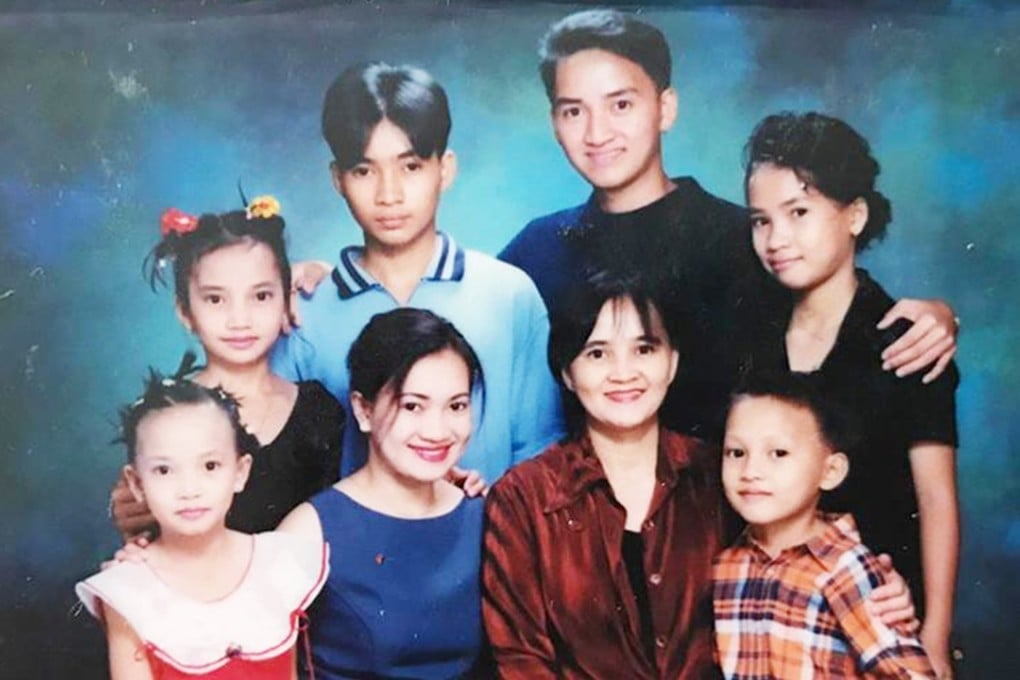 The Alcanzare family was separated for 20 years when mother Terisita went to work in Hong Kong. Photo: Handout