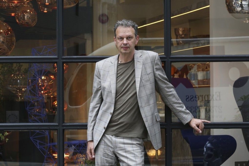 British designer Tom Dixon at his store in Hollywood Road, Central. Photo: Jonathan Wong