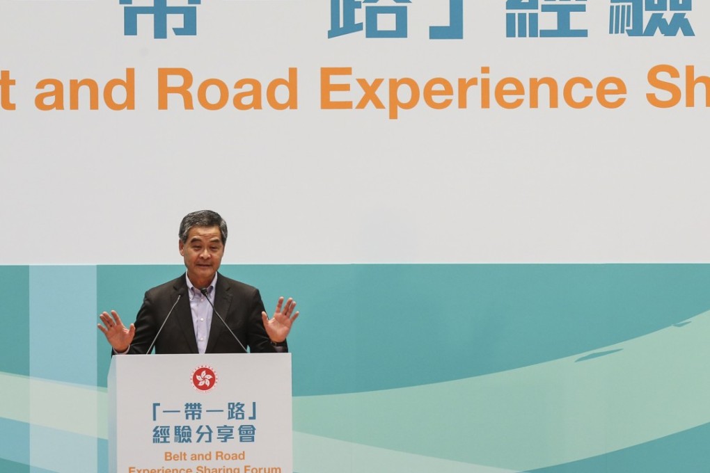 Chief Executive Leung Chun-ying is eager for Hongkongers to benefit from Beijing’s ‘Belt and Road Initiative’. Photo: K.Y. Cheng