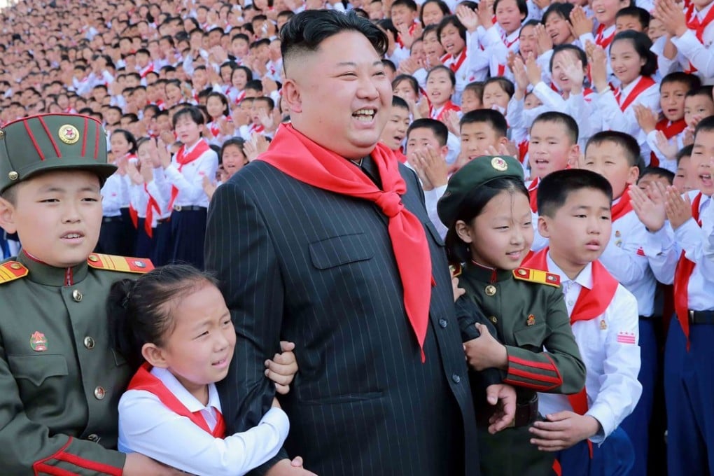 This picture released by North Korea’s official Korean Central News Agency on June 9 shows Kim Jong-un with participants of the 8th Congress of the Korean Children's Union in Pyongyang. Photo: AFP / KCNA via KNS