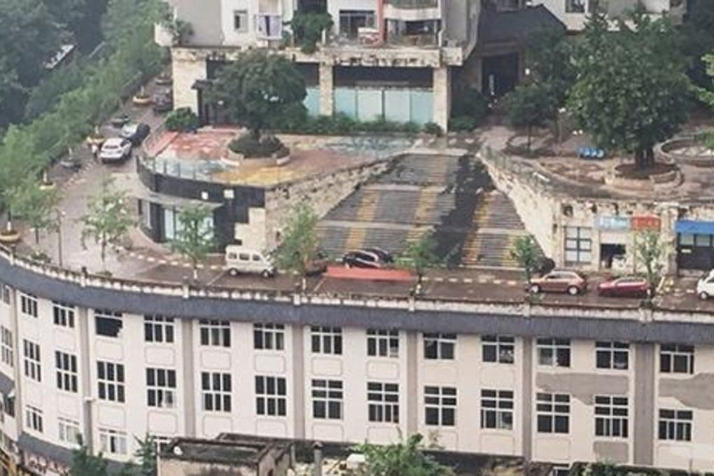 A road around a residential complex in the Chinese city of Chongqing is the latest architectural curiosity there. Photo: Handout