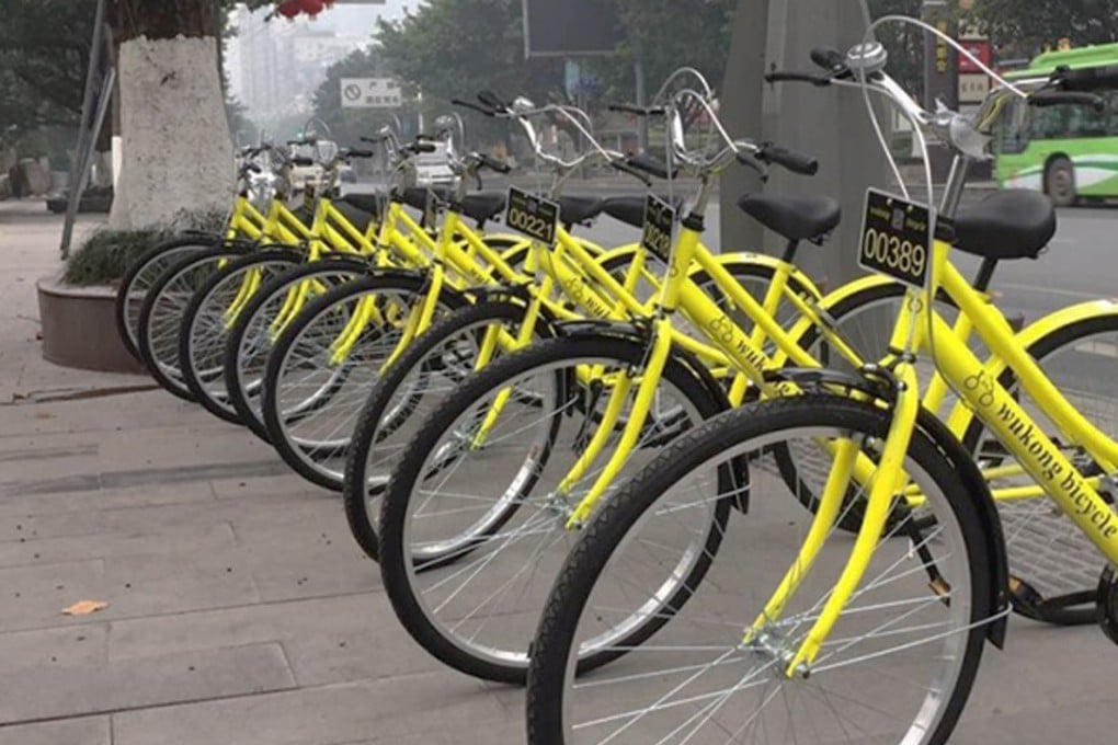 Wukong’s bikes pictured on the streets of Chongqing. Photo: Handout