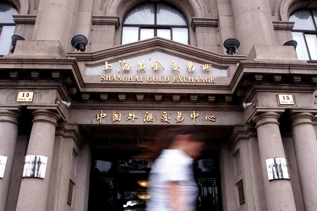 The Shanghai Gold Exchange building in the city, considered the world’s largest physical bullion exchange. Photo: EPA