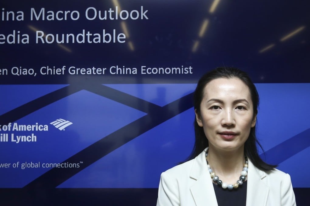 Helen Qiao, chief greater China economist at BAML, believes Beijing will carry on with its administrative tighteningin the second half. Photo: Jonathan Wong