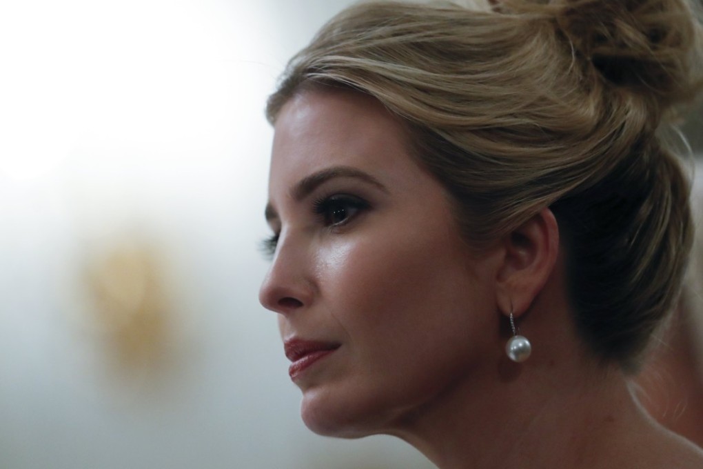 Ivanka Trump pictured earlier this month during a meeting at the White House. Photo: EPA