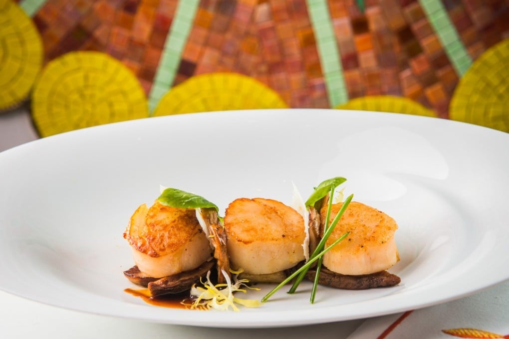 Pan-seared scallops at Ristorante Il Teatro, Wynn Macau.