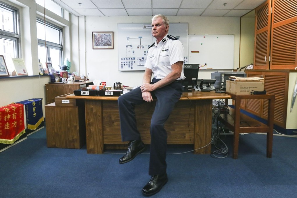 Chief Superintendent Barry Smith says the handover was the biggest security operation the police force had ever undertaken. Photo: K.Y. Cheng