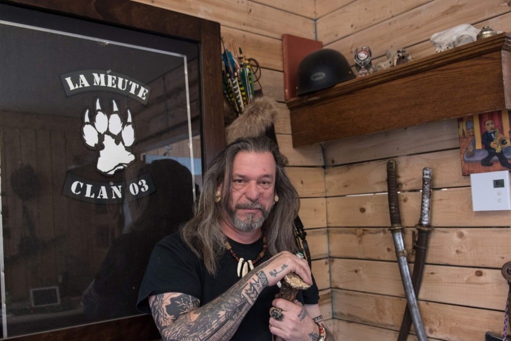 Former military member Patrick Beaudry is the co-founder of the far right group La Meute. Photo: AFP