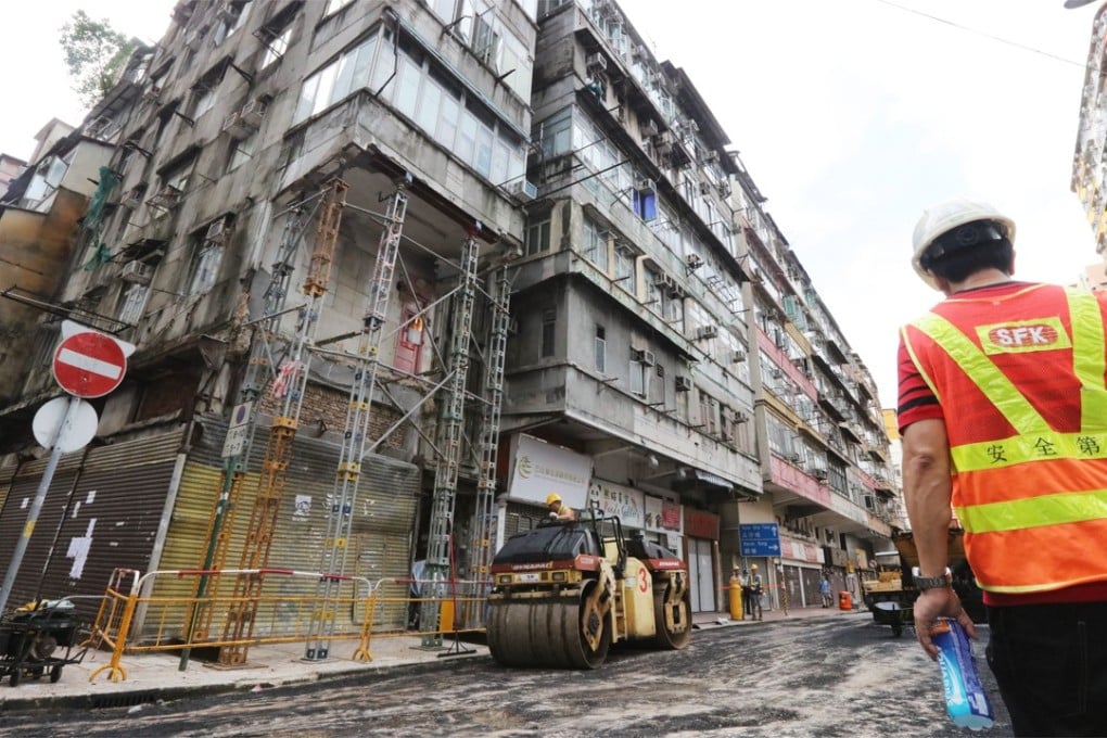 Collapsed structure of an old residential building has been removed. Photo: Felix Wong