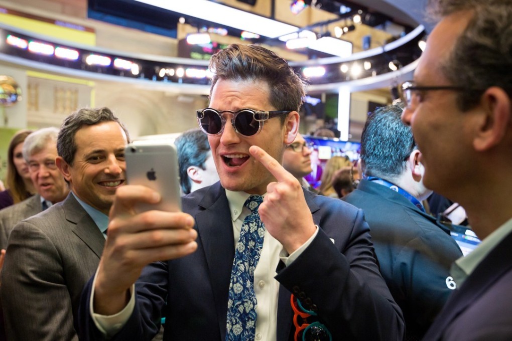 Snap Inc, the parent of social media app Snapchat, priced its share at US$17 apiece during its trading debut in New York in March. Photo: Bloomberg