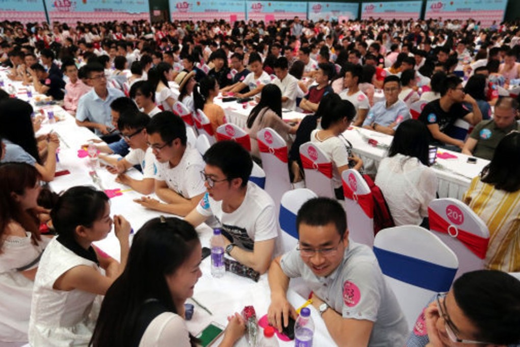 The Communist Youth League speed dating event in Hangzhou. Photo: Handout