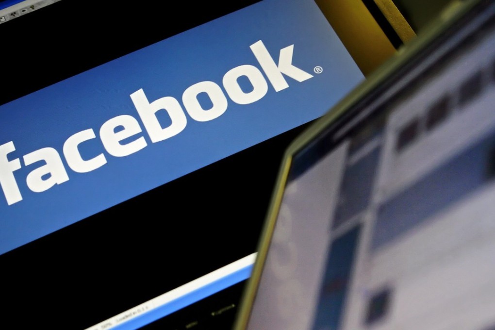 The logo of social networking giant 'Facebook' is displayed on a computer screen in London. Along with Google’s YouTube, Twitter and Microsoft, the four are forming a group to eliminate extremist content from their sites. Photo: AFP
