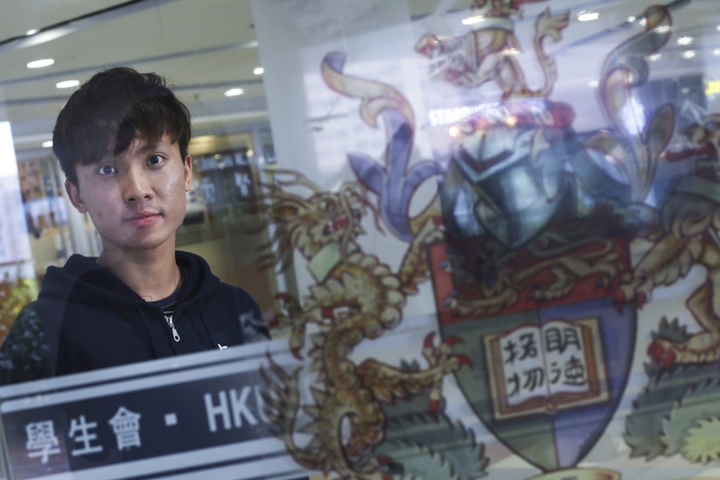 Wong has suspended his studies for a year to better fulfil his student union president duties. Photo: Nora Tam