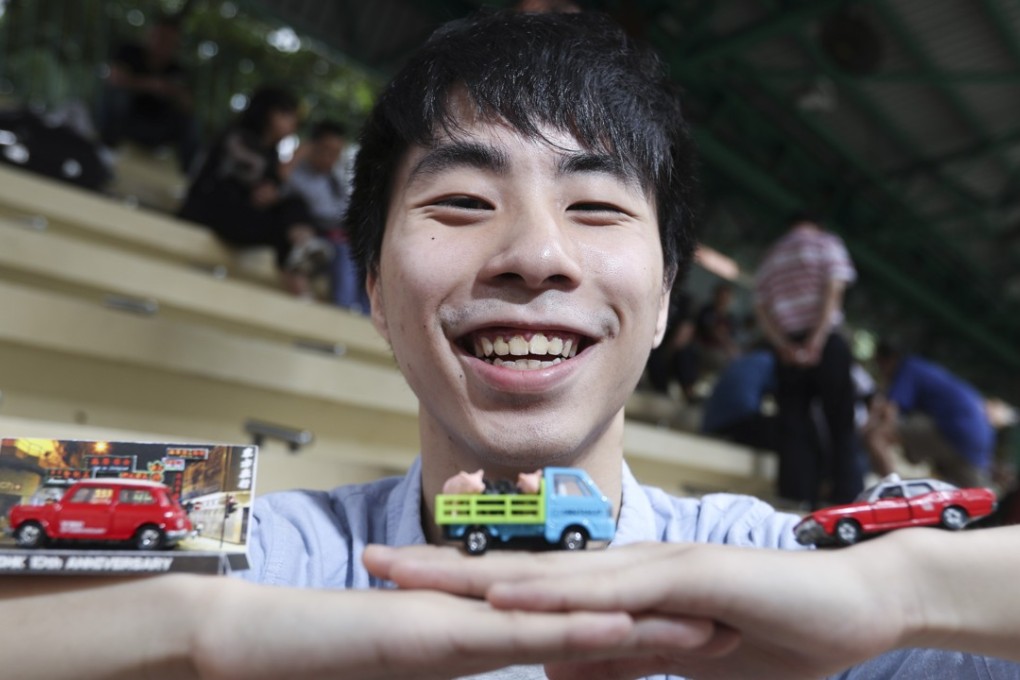 Derek Kwong Siu-fai likes collecting model cars and bought most of them in Tai Yuen Street in Wan Chai. Photo: Nora Tam
