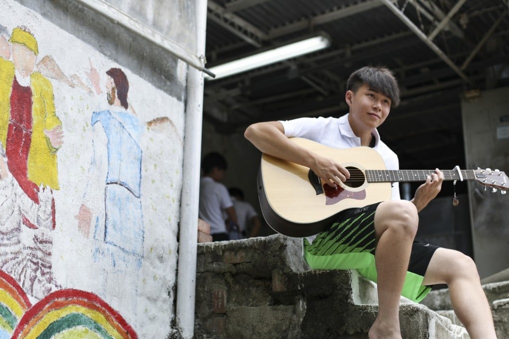 Former triad drug dealer Law can play the guitar and piano and wants to become a music therapist or work in the music field to help peoplewith those in need. Photo: Nora Tam