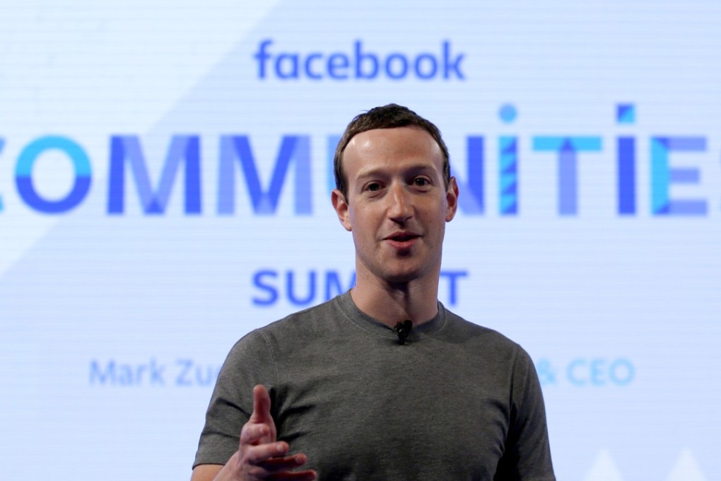 Facebook CEO Mark Zuckerberg speaks at the Facebook Communities Summit in Chicago in advance of an announcement of a new initiative designed to spur people to form more meaningful communities with Facebook’s groups feature. Photo: AP