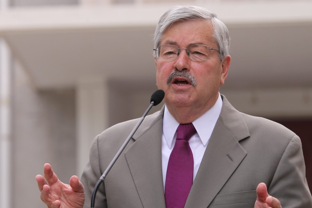 US Ambassador to China,Terry Branstad, pictured during a meeting with the press in Beijing on Wednesday. Photo: Simon Song
