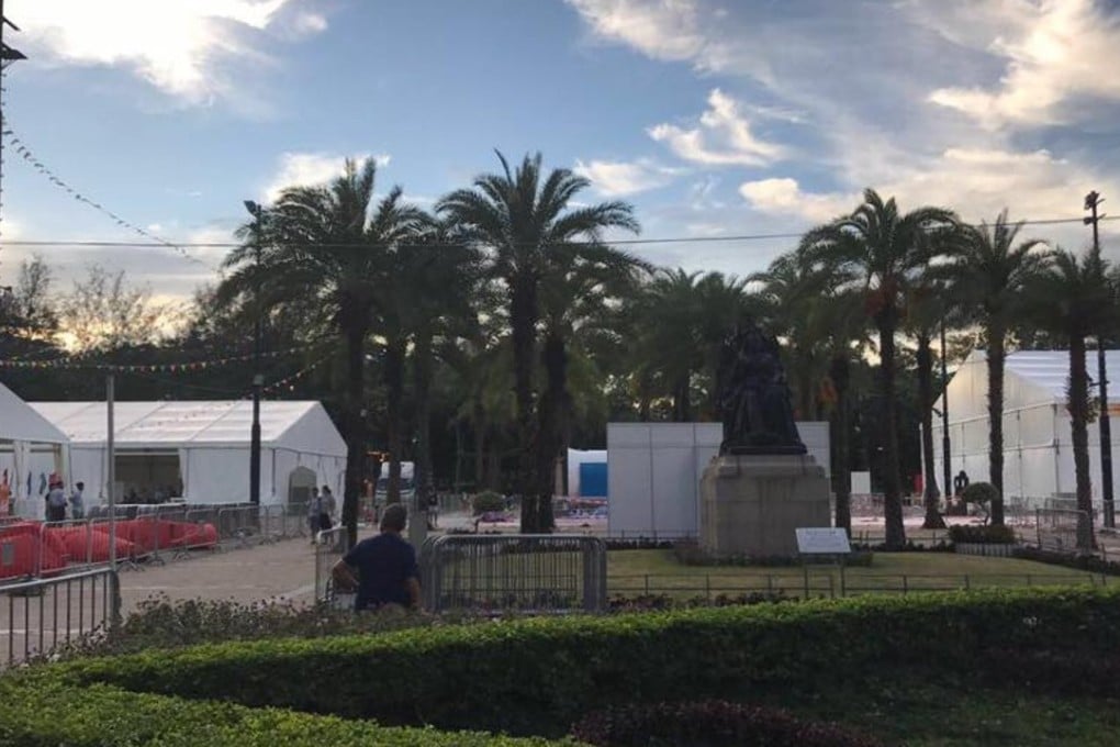 Victoria Park on Tuesday. Photo: Facebook/Clarisse Yeung