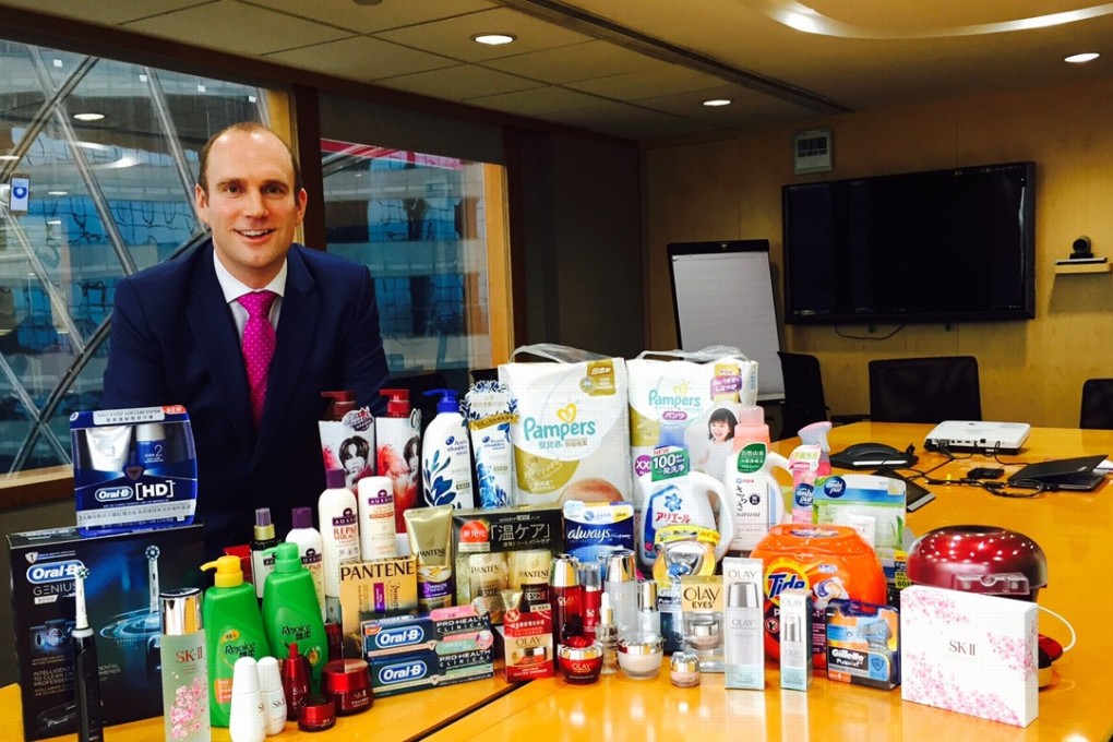 Michael Yates, general manager Hong Kong & Taiwan at Procter & Gamble, says most of the products the company brings into Hong Kong are “premium or super premium”. Photo: Celine Ge