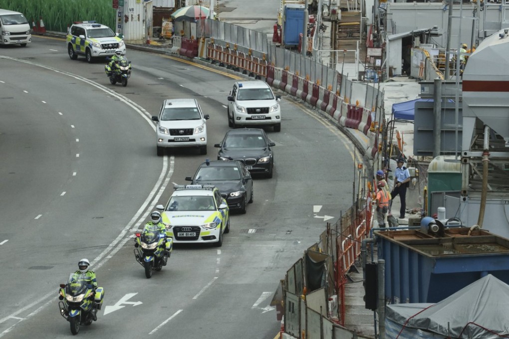 Police finalise security arrangements on Tuesday. Photo: Felix Wong