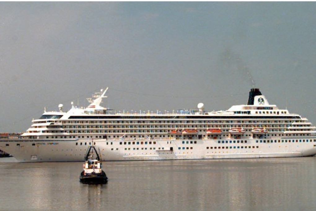 The luxury 238 metre long Crystal Symphony cruise ship, which belongs to the Crystal Cruse Line, a Japanese company. Photo: Handout