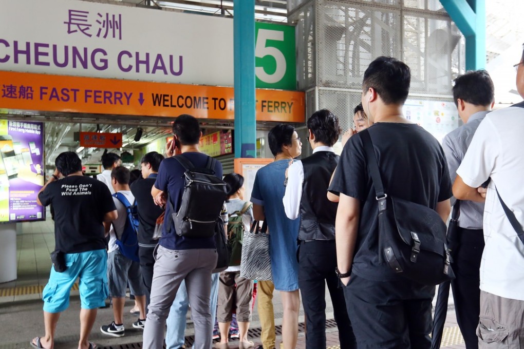 The two male suspects were apprehended at a ferry pier in Central on Wednesday. Photo: Edmond So