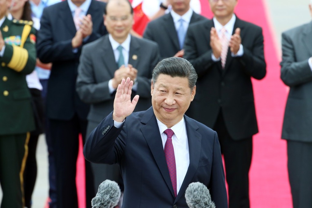 President Xi Jinping spoke at Hong Kong International Airport. Photo: K. Y. Cheng