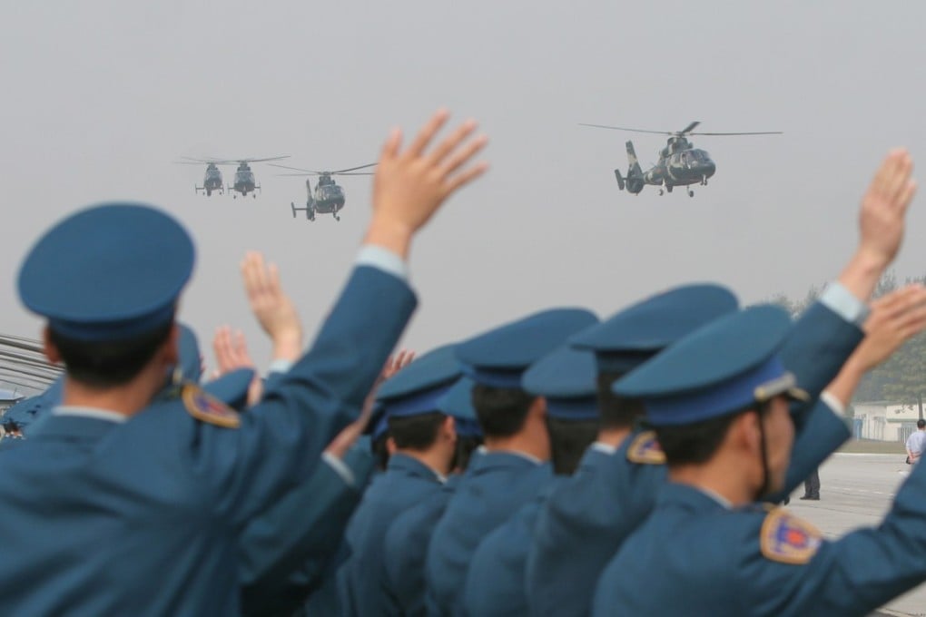 Practising English is part of the daily routine of Hong Kong-based PLA pilots. Photo: Handout