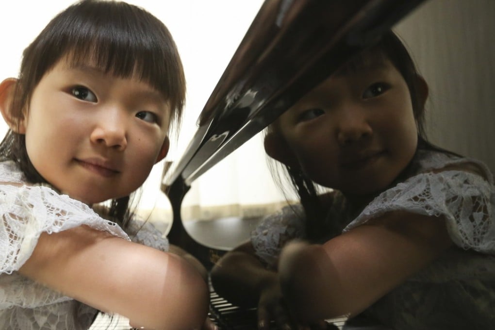 Piano prodigy Maya Sha at Doremi Limited in Central. Photo: Dickson Lee