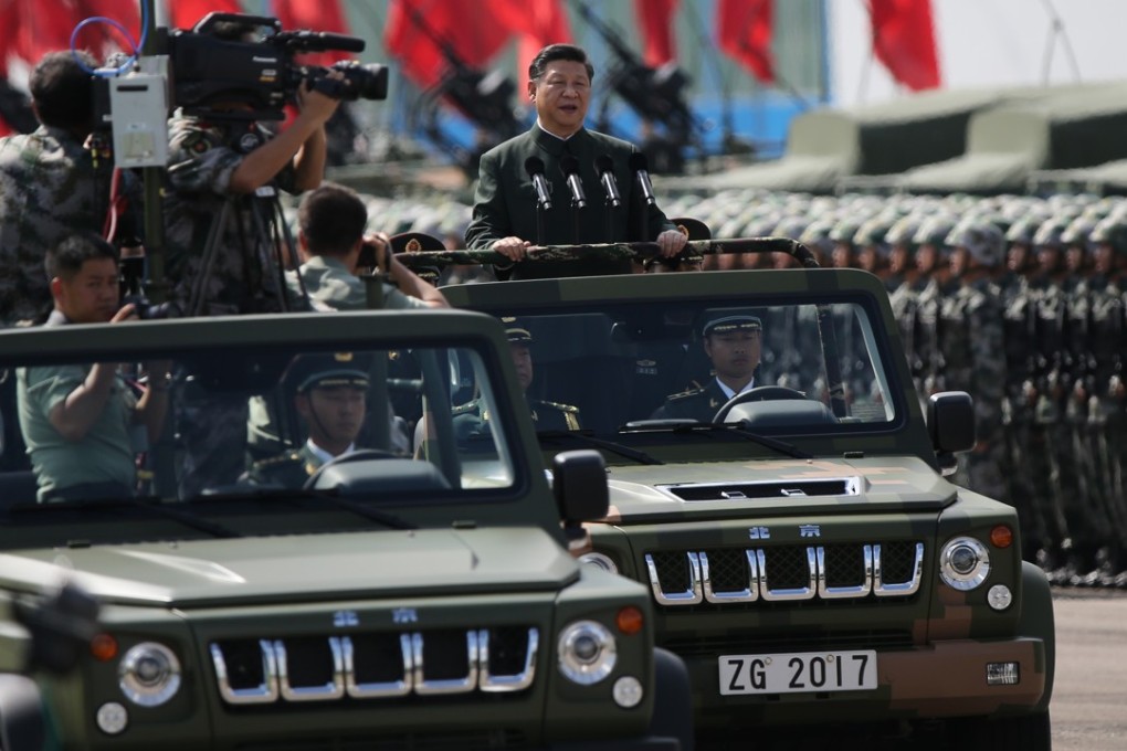 President Xi Jinping inspected People's Liberation Army garrison in Hong Kong on Friday. Photo: Sam Tsang