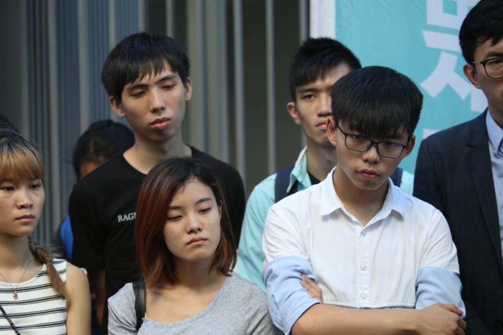Former Occupy activist Joshua Wong slammed the ‘unreasonable detention’ and said if it weren’t for habeas corpus, the protesters would all still be stuck in a North Point police cell. Photo: Sam Tsang