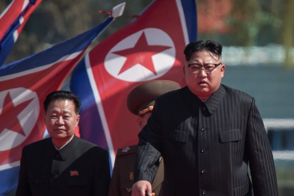 North Korean leader Kim Jong-un, right, is shown with vice-chairman of the State Affairs Commission Choe Yong-Hae in Pyongyang. Photo: AFP