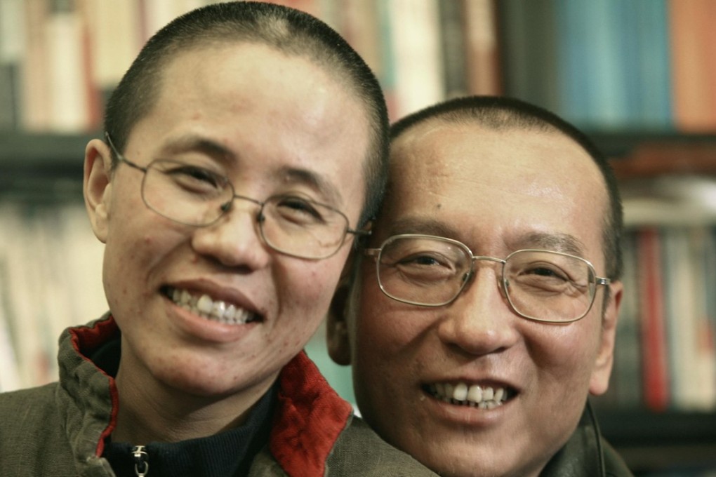 Chinese dissident Liu Xiaobo and his wife Liu Xia in an image released by his family in 2010. Photo: Reuters
