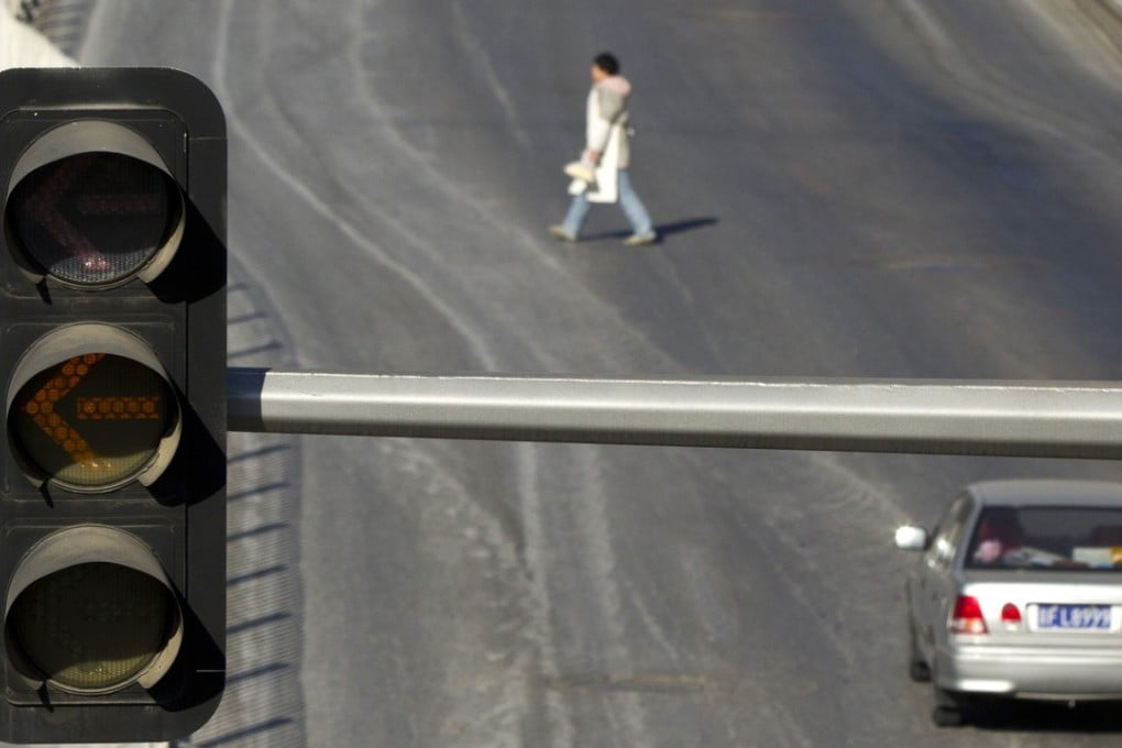 A file picture of traffic lights in Beijing. Photo: Associated Press