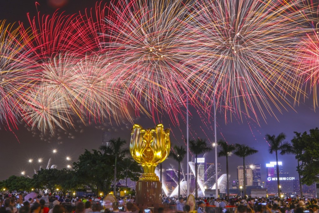 Up to 300,000 people were expected to watch the handover anniversary fireworks display. Photo: Nora Tam