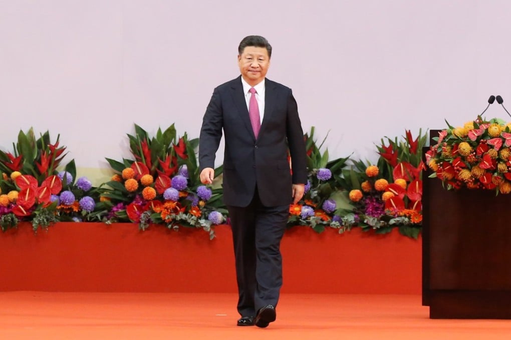 Chinese President Xi Jinping at the swearing-in ceremony for Hong Kong’s new administration. Photo: Sam Tsang