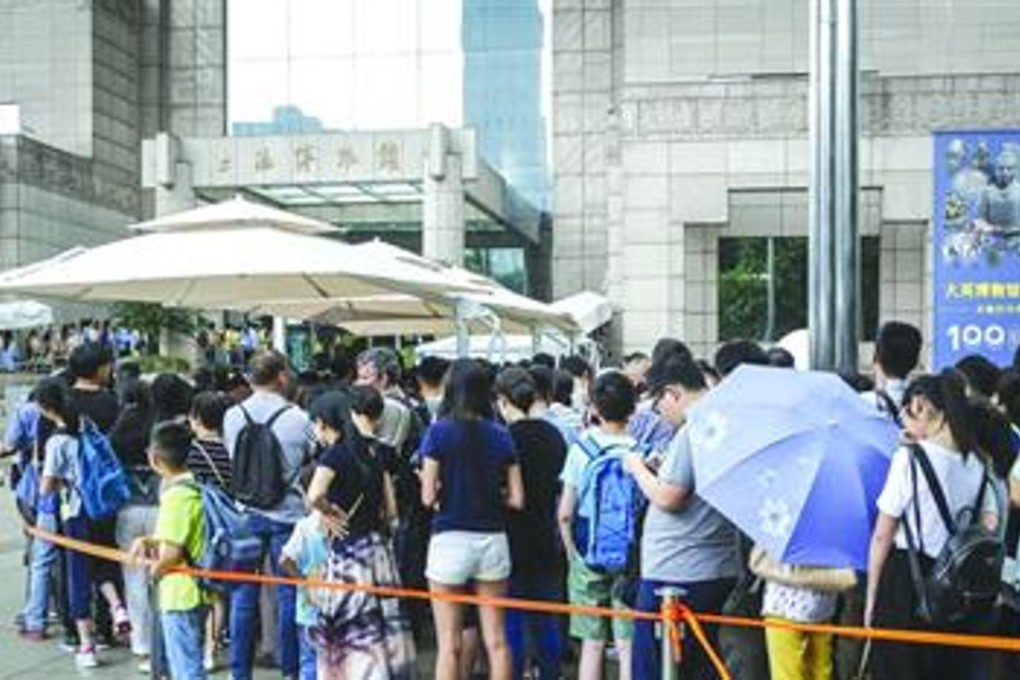 The Shanghai Museum has had to cap the number of visitors to the exhibition at 8,000 per day. Photo: Handout