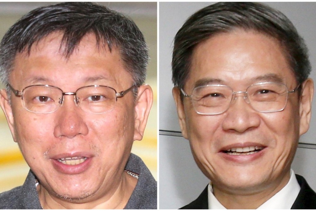 Taipei mayor Ko Wen-je (left) will meet Zhang Zhijun, Beijing’s top official in charge of Taiwan affairs, in Shanghai. Photo: SCMP pictures