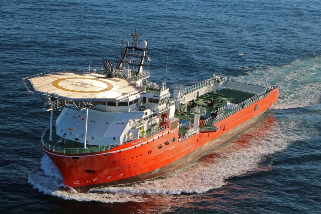 The SS Nujoma, the world's largest diamond exploration vessel, owned by De Beers. Photo: Reuters