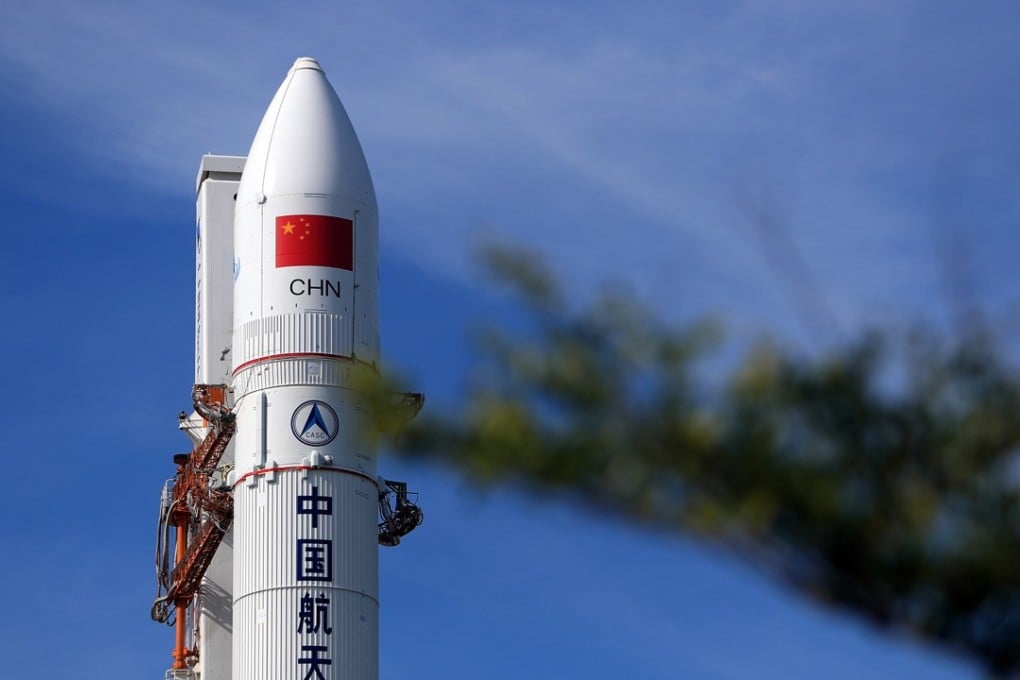 The Long March 5 rocket at the Wenchang Space Launch Centre on June 26. Photo: Xinhua