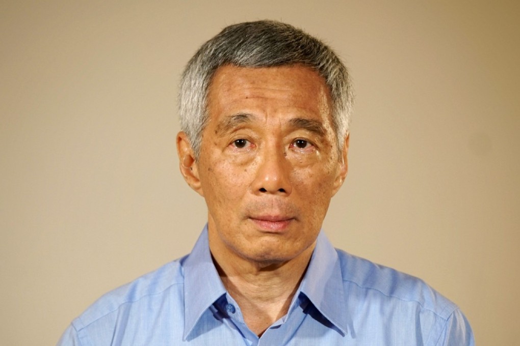 Singapore's Prime Minister Lee Hsien Loong makes a statement at the Istana presidential palace in Singapore. The leader addressed Parliament today about the feud between him and his siblings over the estate of their deceased father. Photo: AFP