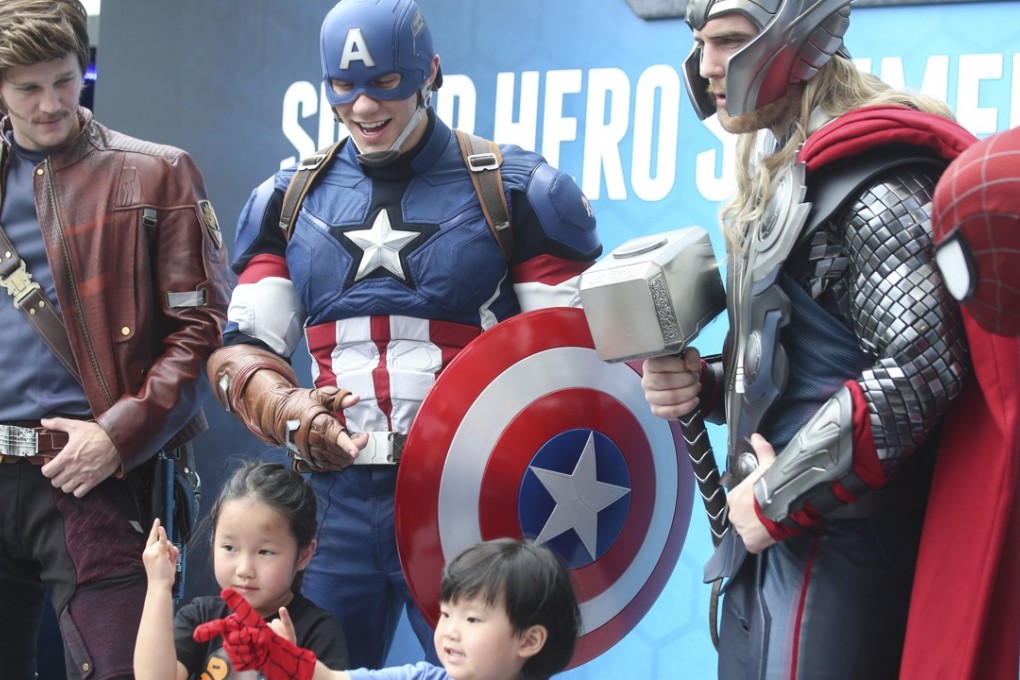 Harbour City’s display of Disney superheroes is aimed at attracting more shoppers. Photo: K. Y. Cheng