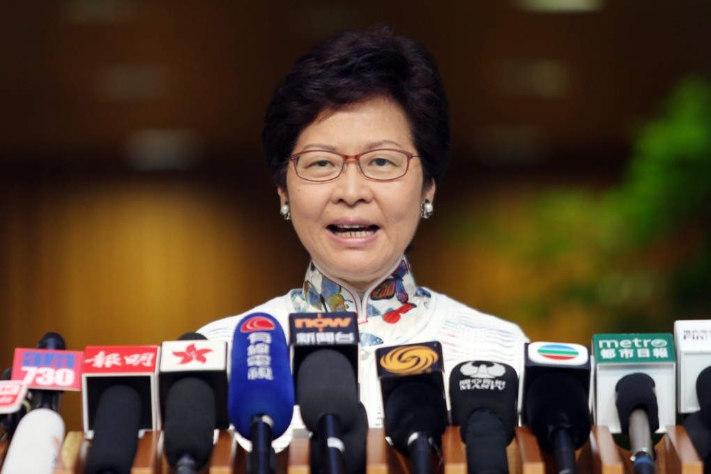 Hong Kong Chief Executive Carrie Lam Cheng Yuet-ngor. Photo: Sam Tsang